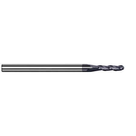 HARVEY TOOL End Mill for High Temp Alloys - Ball 0.0700" Cutter DIA x 0.2100" Length of Cut 893070-C6